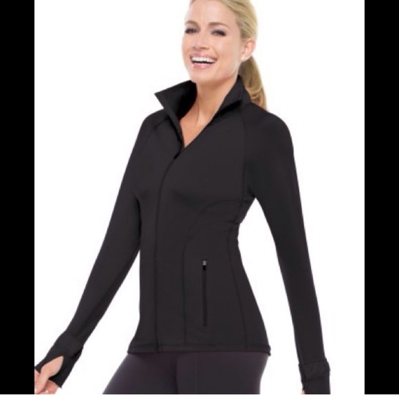 SPANX Black Full-Zip Jacket - Picture 1 of 12